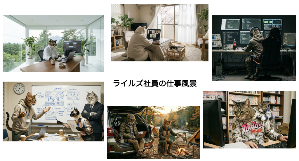 ライルズ仕事風景猫